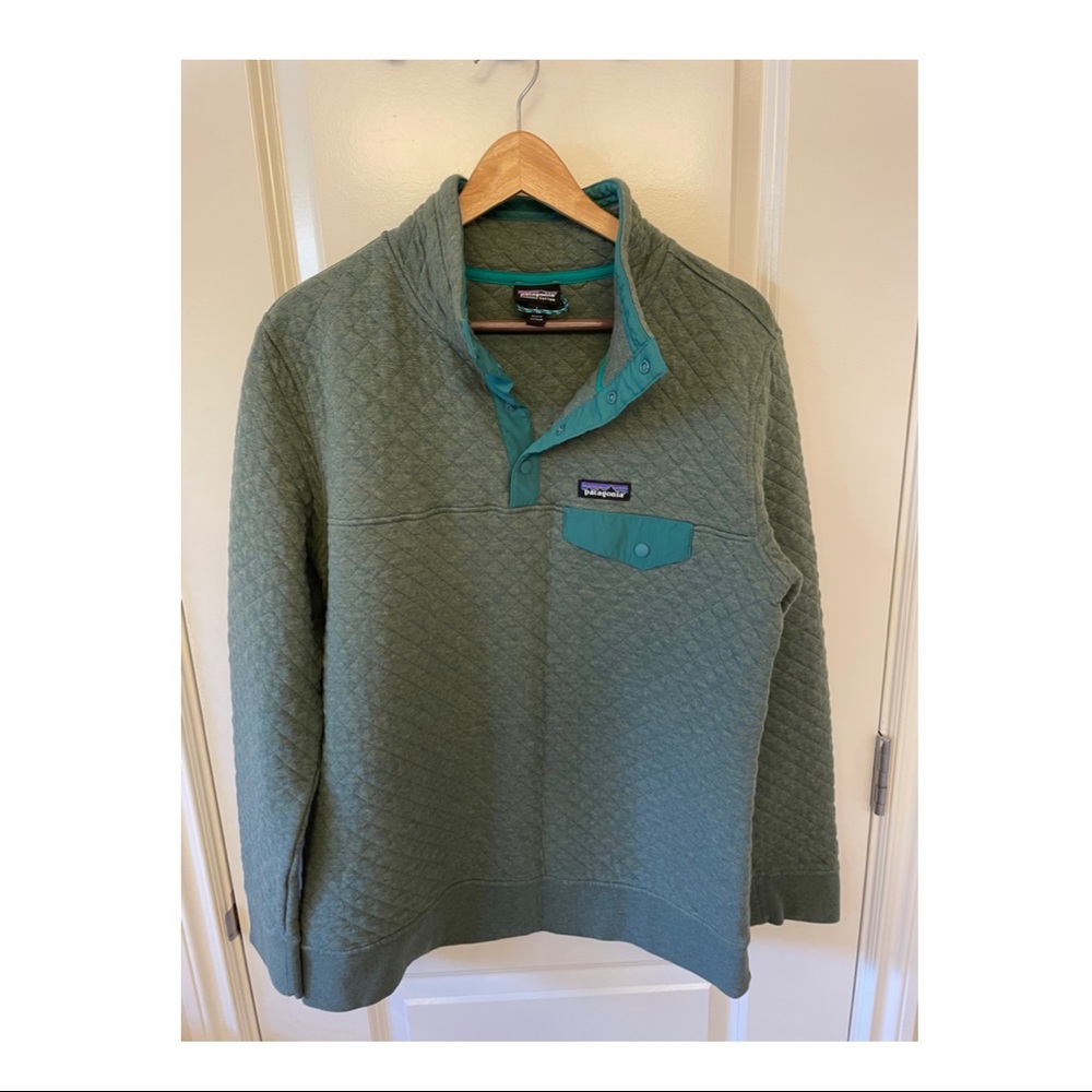 Patagonia Quilted Pullover, Organic Cotton, size L